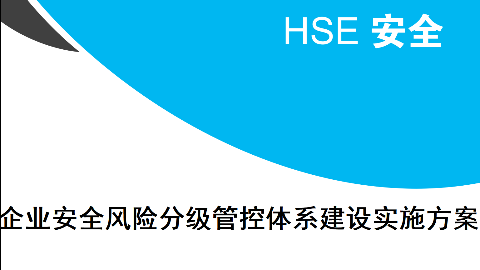 XX企业风险分级管控体系建设实施方案（65页）