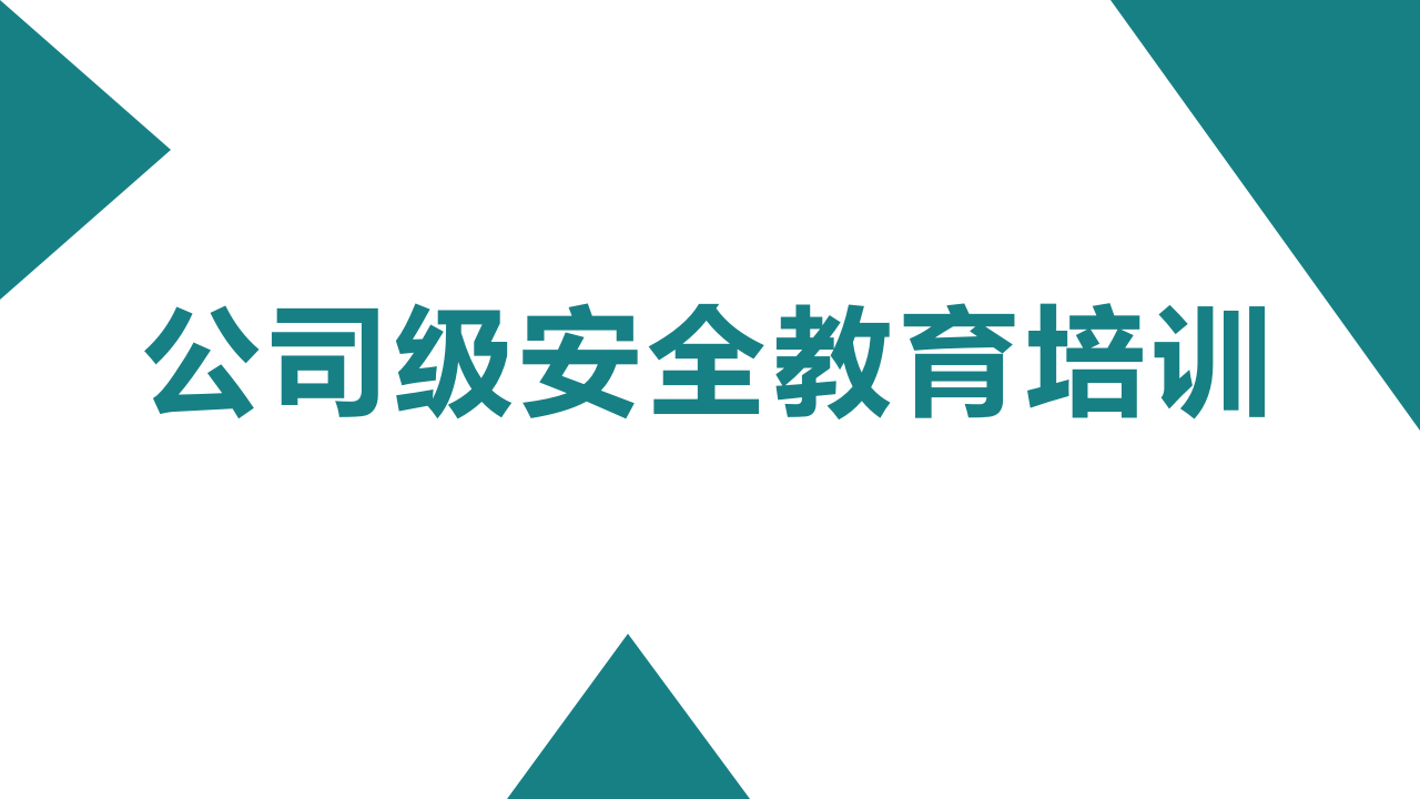 【15】公司级安全教育培训（39页）