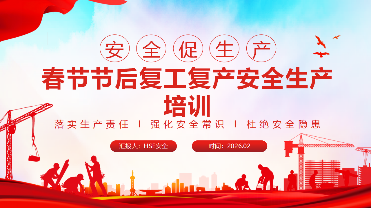 【44】春节节后复工复产安全生产培训PPT