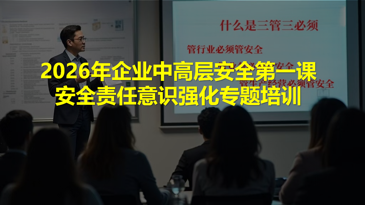 【课件】2026年企业中高层安全第一课：安全责任意识强化专题培训